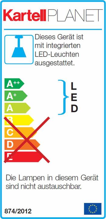 Energie-Label Kartell Planet Sospensione (2700 lm)