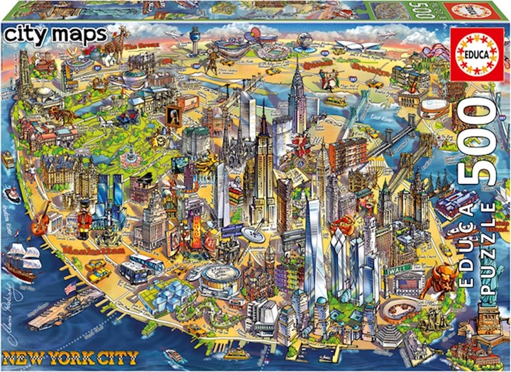 Produktbild Educa New York City Map (500 Teile)