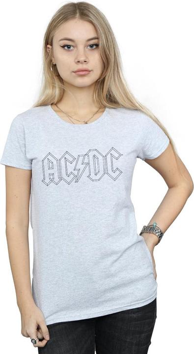 Produktbild AC/DC Schwarz Outline Logo Baumwolle TShirt (S)