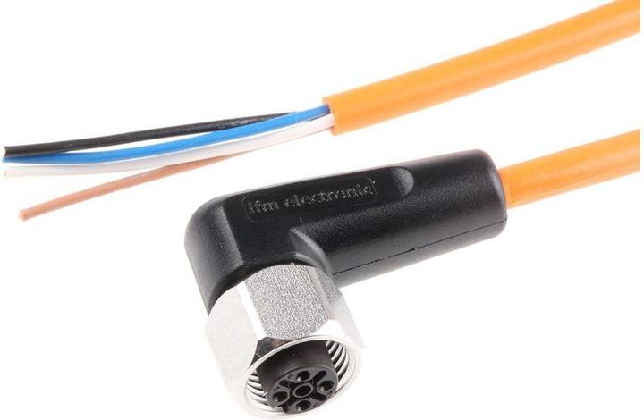 Actual product image IFM electronic Cable socket M12 EVT007 Ready-made sensor-actuator cable 4021179231039