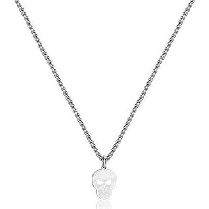 Sagapo S'Agapo Men's Steel Rebel Skull Necklace Srb01, Handykette