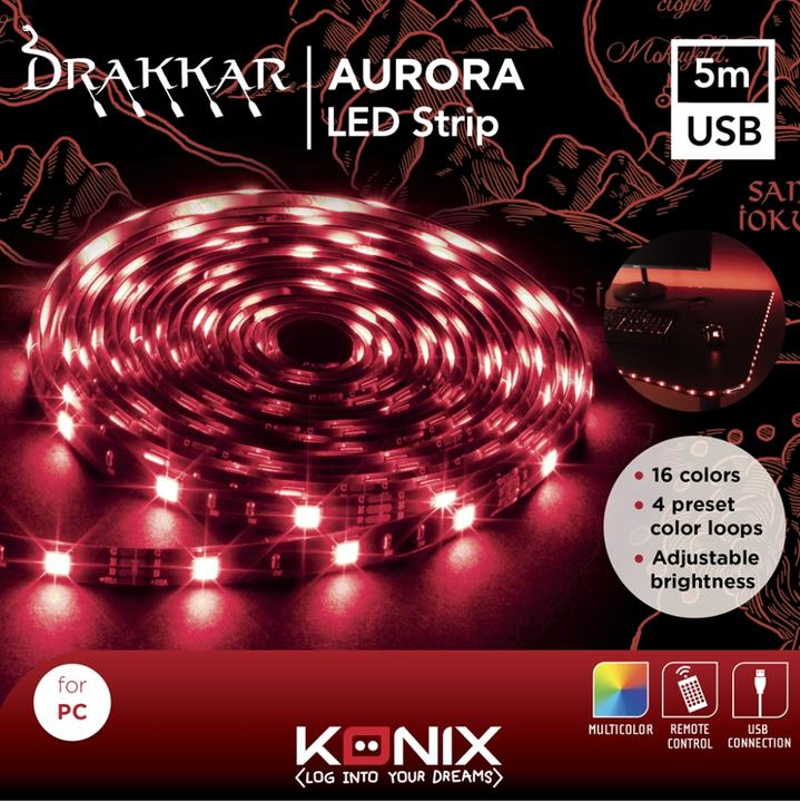 Produktbild Konix Drakkar Aurora 5m LED Strip (500 cm, Indoor)