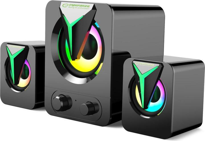Esperanza EGS107 speakers 2.1 usb led rainbow soprano