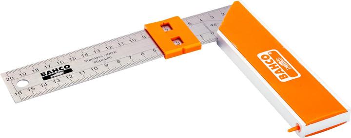 Produktbild Bahco Zimmermannswinkel mit Stahlblatt und Schiebemarkierung 300 mm