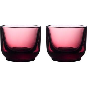 Fellow 2er-Set Pirch Espresso-Gläser, 100 ml, Rot, Bicchieri, Rosso