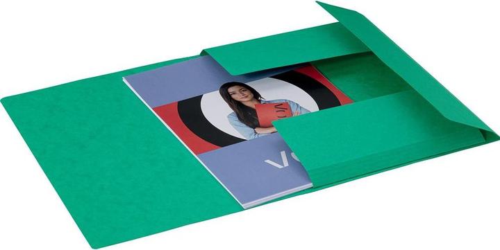 Produktbild von Gummibandmappe A4, Grün, 5 Stück (A4, 5x)