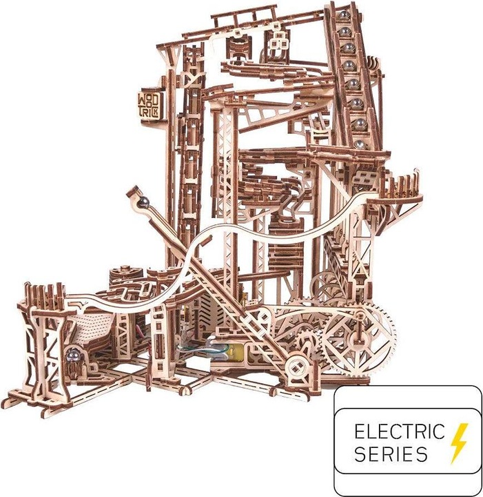 Image du produit Wood Trick Piste de billes en spirale - Kit de construction en bois 3D