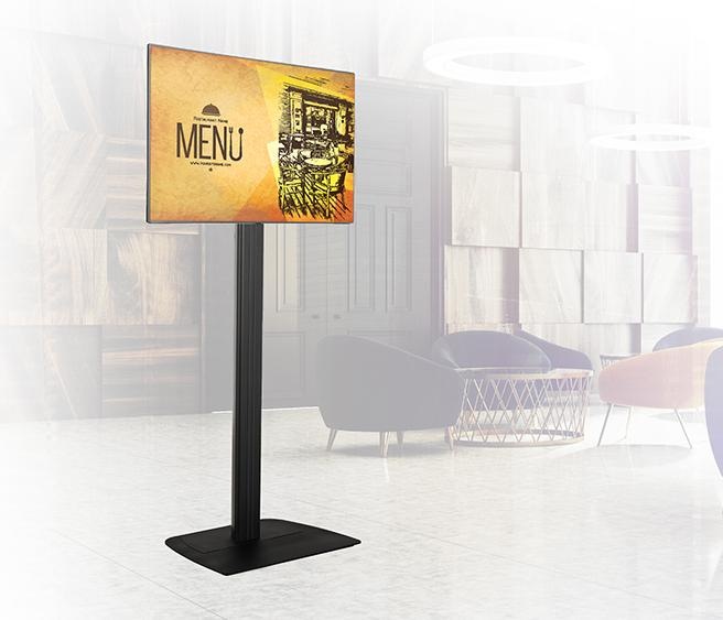 Actual product image b-tech Universal Flat Screen Floor Stand VESA 600 x 400 - 1.8m (55", 40 kg)