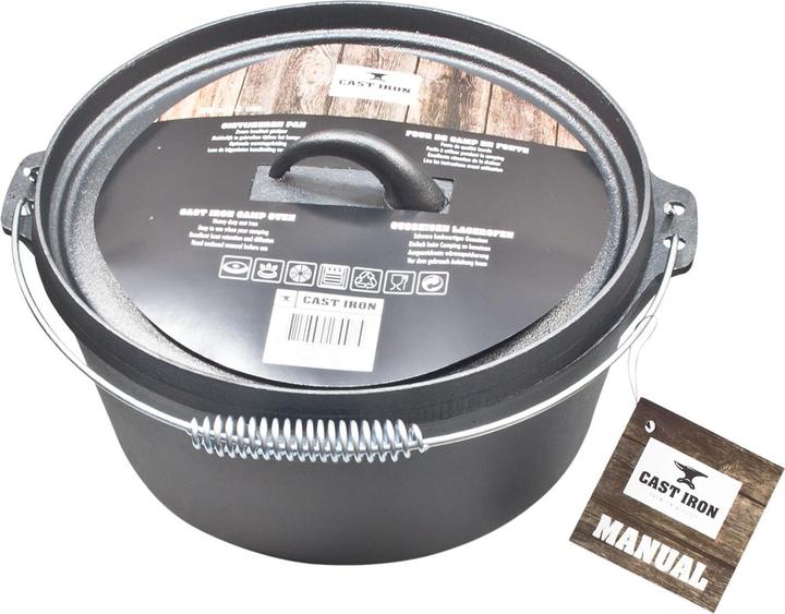 HTI-Living Pot Gietijzer (28 cm, Steelpan, Gietijzer)
