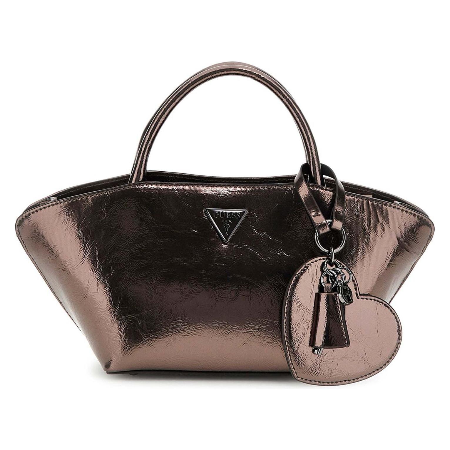 Guess, Damen, Handtasche, Bolena Mini Satchel Bag, Grau