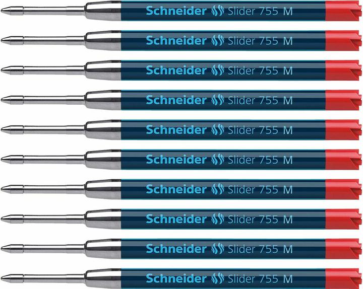 Immagine prodotto Schneider Ricarica di grande capacità Slider 755 (Rosso, 0.60 mm, 10 pz.)