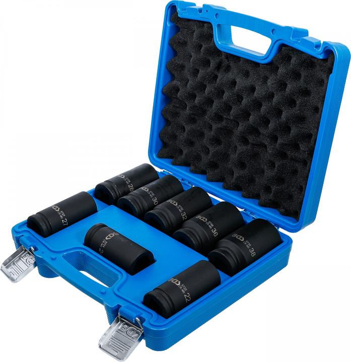 Produktbild BGS Kraft-Steckschlüssel-Einsatz-Satz (32 mm, 24 mm, 22 mm, 27 mm, 30 mm, 38 mm, 28 mm, 36 mm)