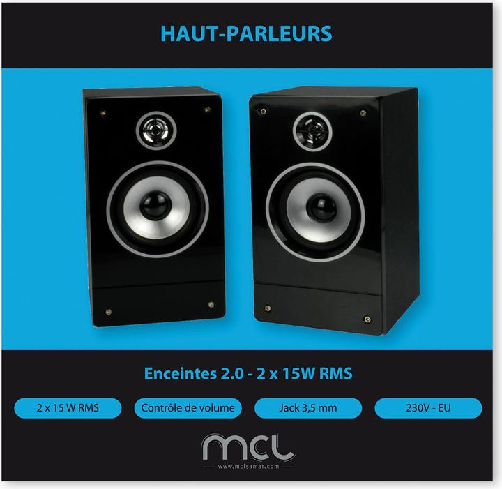 Image du produit MCL SPEAKERS 2.0 (1 paire, 30 W)