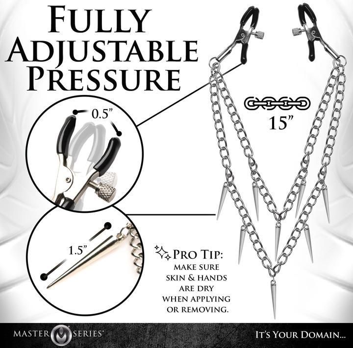 Produktbild Master Series Daggers - Double Chain Nipple Clamps
