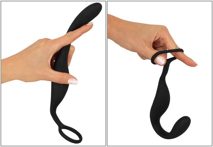 Productafbeelding Black Velvets Cockring met RC buttplug (2.60 cm)