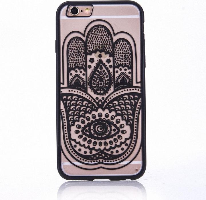 Produktbild König Design Apple iPhone SE 2022 Handyhülle Mandala Case Cover Schutzhülle Bumper Schwarz