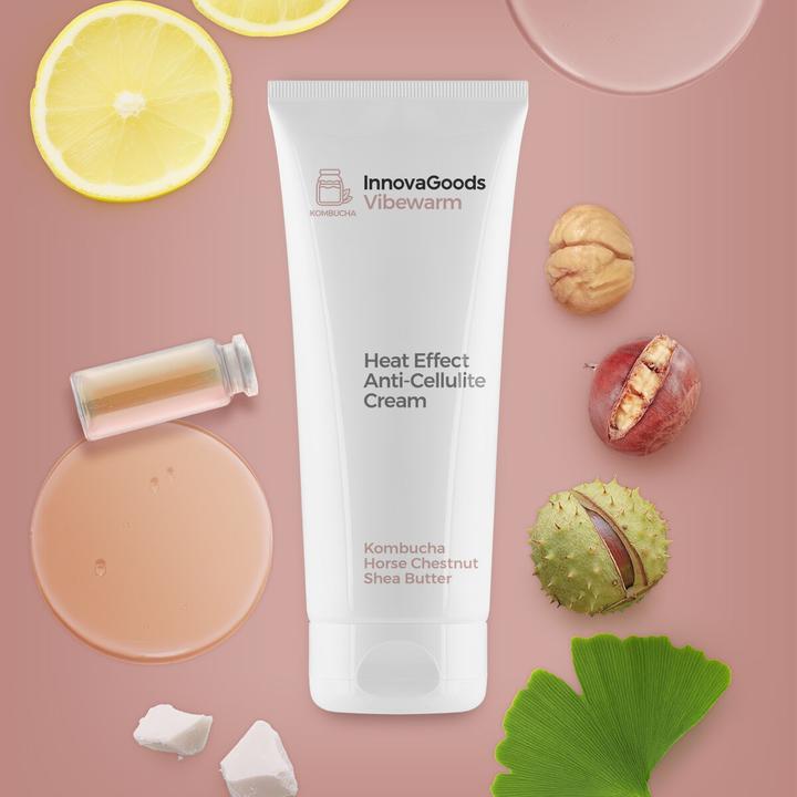 Produktbild InnovaGoods Anti-Cellulite-Creme mit Wärmeeffekt Kombucha Vibewarm 200 ml (Körpercreme, 200 ml)