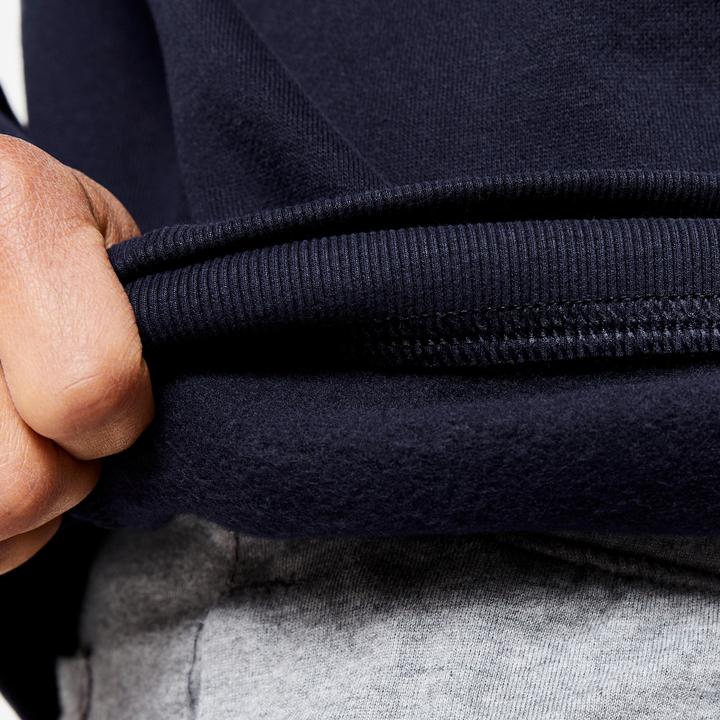 Immagine prodotto Domyos Felpa con cappuccio da uomo in caldo tessuto di cotone - blu/nero (XL)