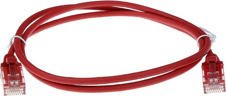 Produktbild ACT Red 10 meter LSZH U/UTP CAT6 datacenter slimline patch cable snagless with RJ45 connectors (U/UTP, CAT6, 10 m)