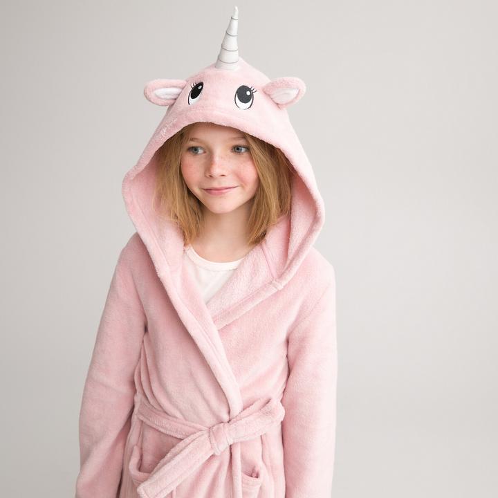 Produktbild La Redoute Collections Morgenrock mit Einhornkapuze (152)