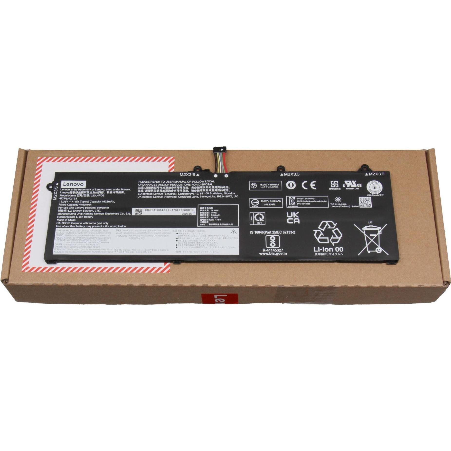 Thumbnail - Lenovo L20L4PD3 (4 Zellen, 4625 mAh), Notebook Akku