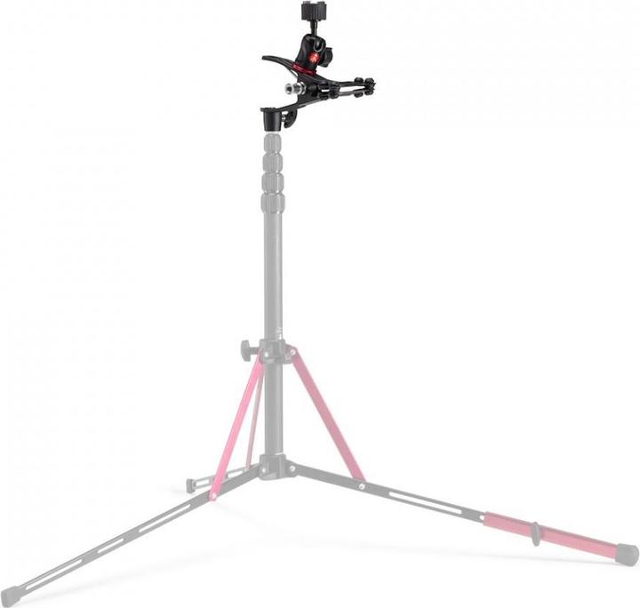 Actual product image Manfrotto Spring Clamp, Universalklammer Cold Shoe mit Kugelkopf und Blitzschuh (Tripod remote control)