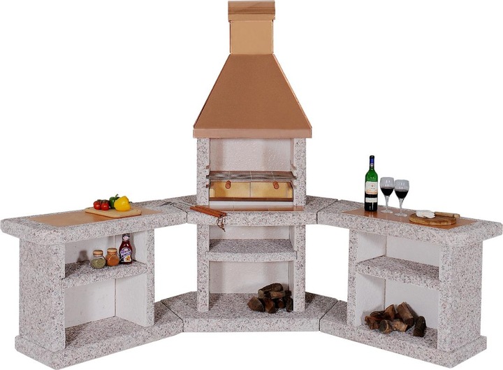 Actual product image Wellfire Tuscany copper outdoor kitchen