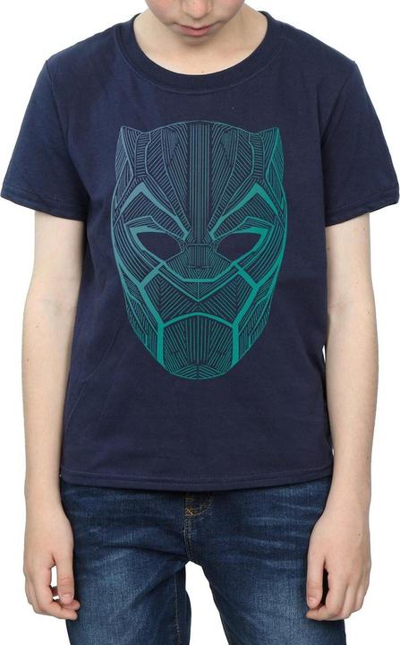 Produktbild Jungen Schwarzer Panther Tribal Maske TShirt (140, 146)