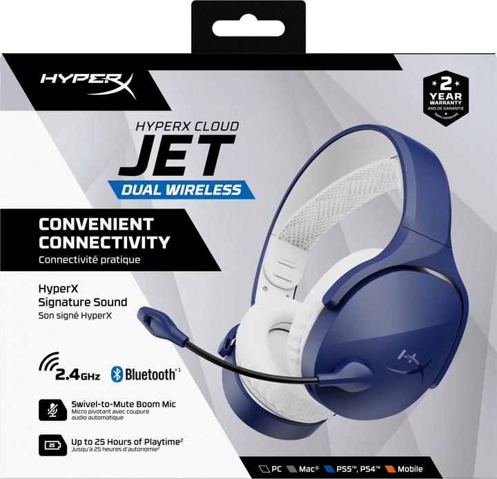 Actual product image HyperX AM7A0AA Cloud Jet Dual WL Blue (Wireless)