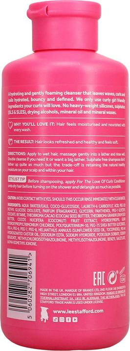 Produktbild Lee Stafford For The Love Of Curls Shampoo 250 ml (250 ml, Flüssiges Shampoo)