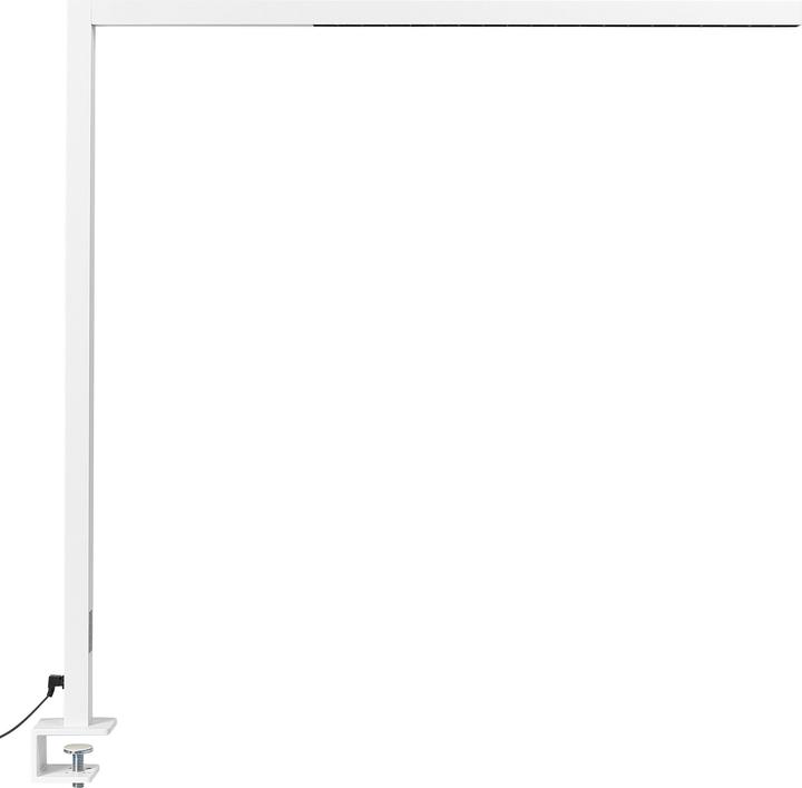 Image du produit Beliani Lampe de bureau LED métal blanc à pince OCTANT