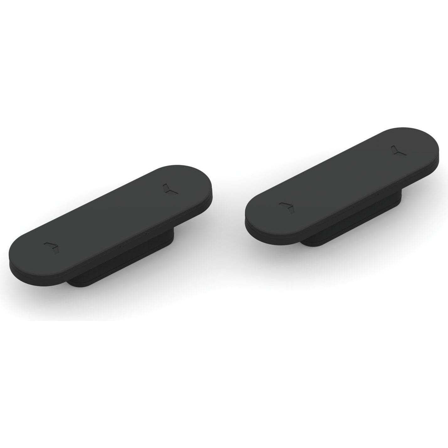 Rieffel, Türbeschlag + Scharnier, Türmagnet Magnotica Pro E, 73 x 22 mm, Abdeckkappe oval, Zamak schwarz