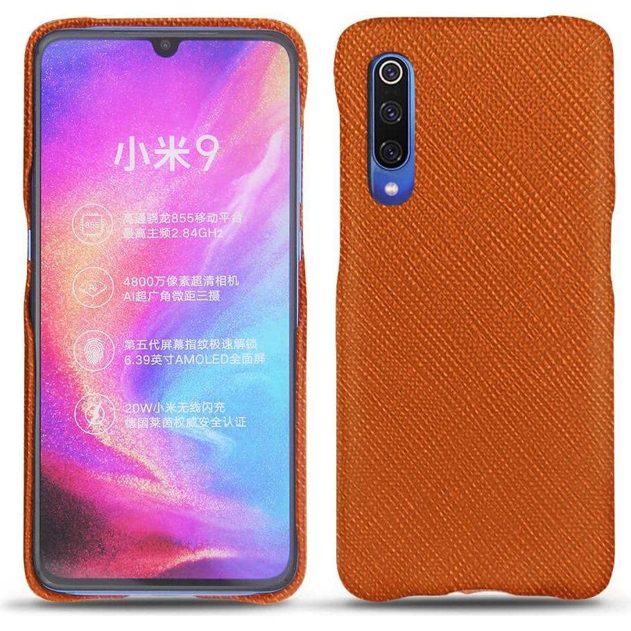Noreve Lederschutzhülle (Xiaomi Mi 9), Smartphone Hülle, Orange
