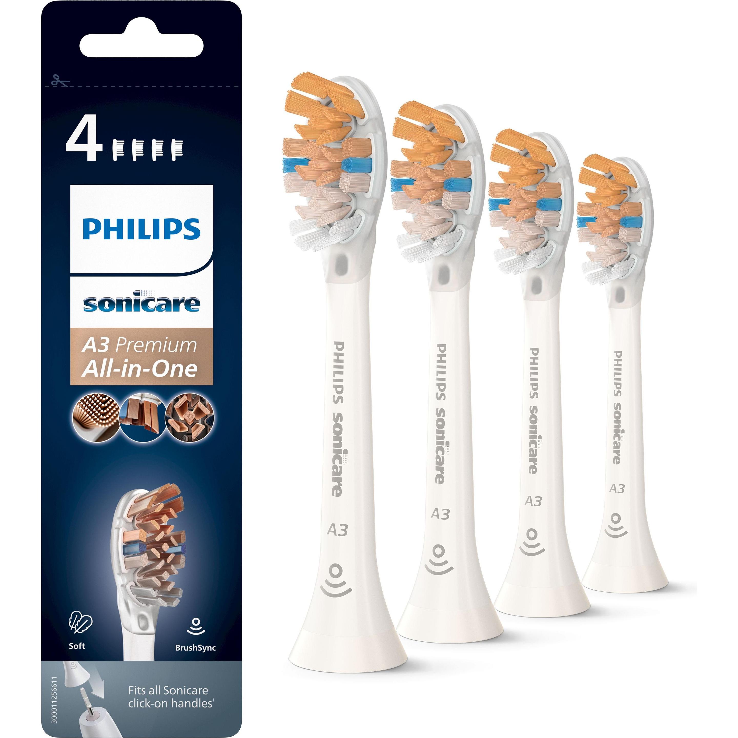 Philips Sonicare, Zahnbürstenkopf, A3 Premium All-in-One (4 x)