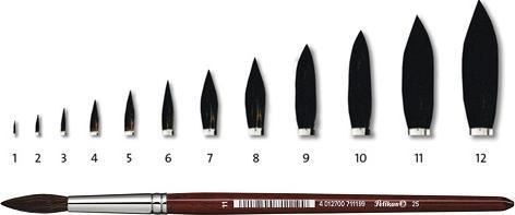 Produktbild Pelikan Haarpinsel Sorte 25, Gr. 12 (7.50 mm)