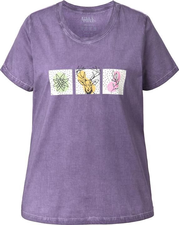 Produktbild Ulla Popken T-Shirt, Trachtenstil, Classic, Rundhals, Halbarm (62)
