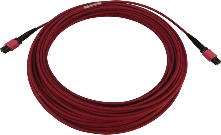 Actual product image Eaton 100G Multimode 50/125 OM4 Fibre Optic Cable 12F MTP/MPO-PC F/F LSZH Magenta 15m 49.2 (15 m)