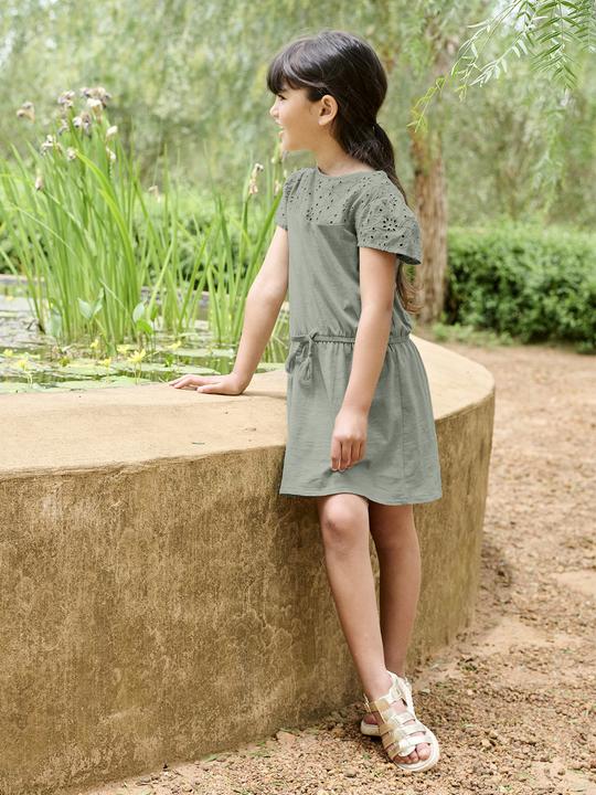 Produktbild Vertbaudet Mädchen Kleid mit Lochstickerei (128)