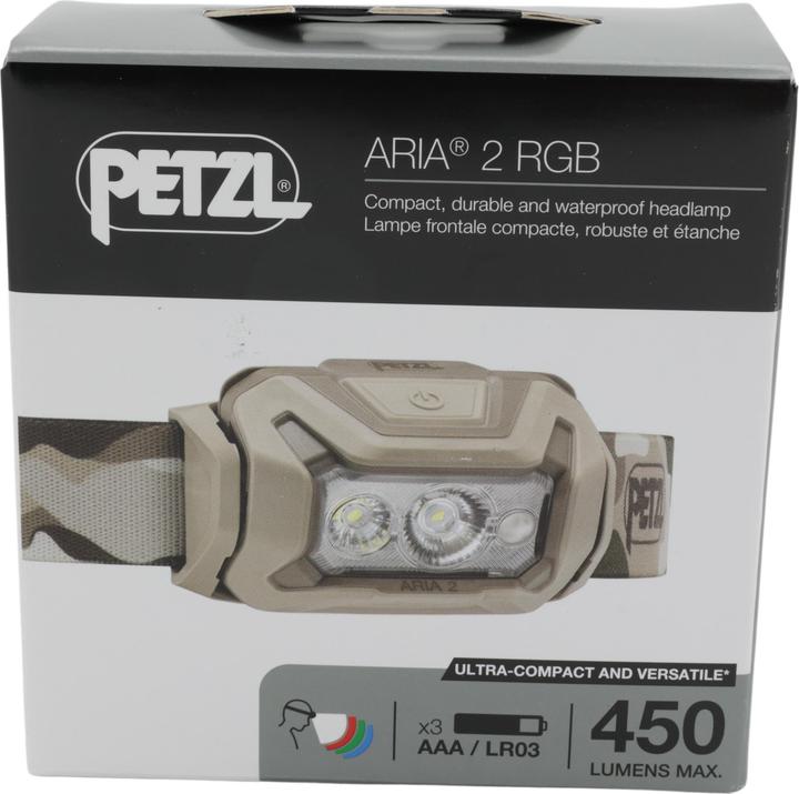 Productafbeelding Petzl E070BB01 Headlamp ARIA® 2 RGB camo (450 lm)