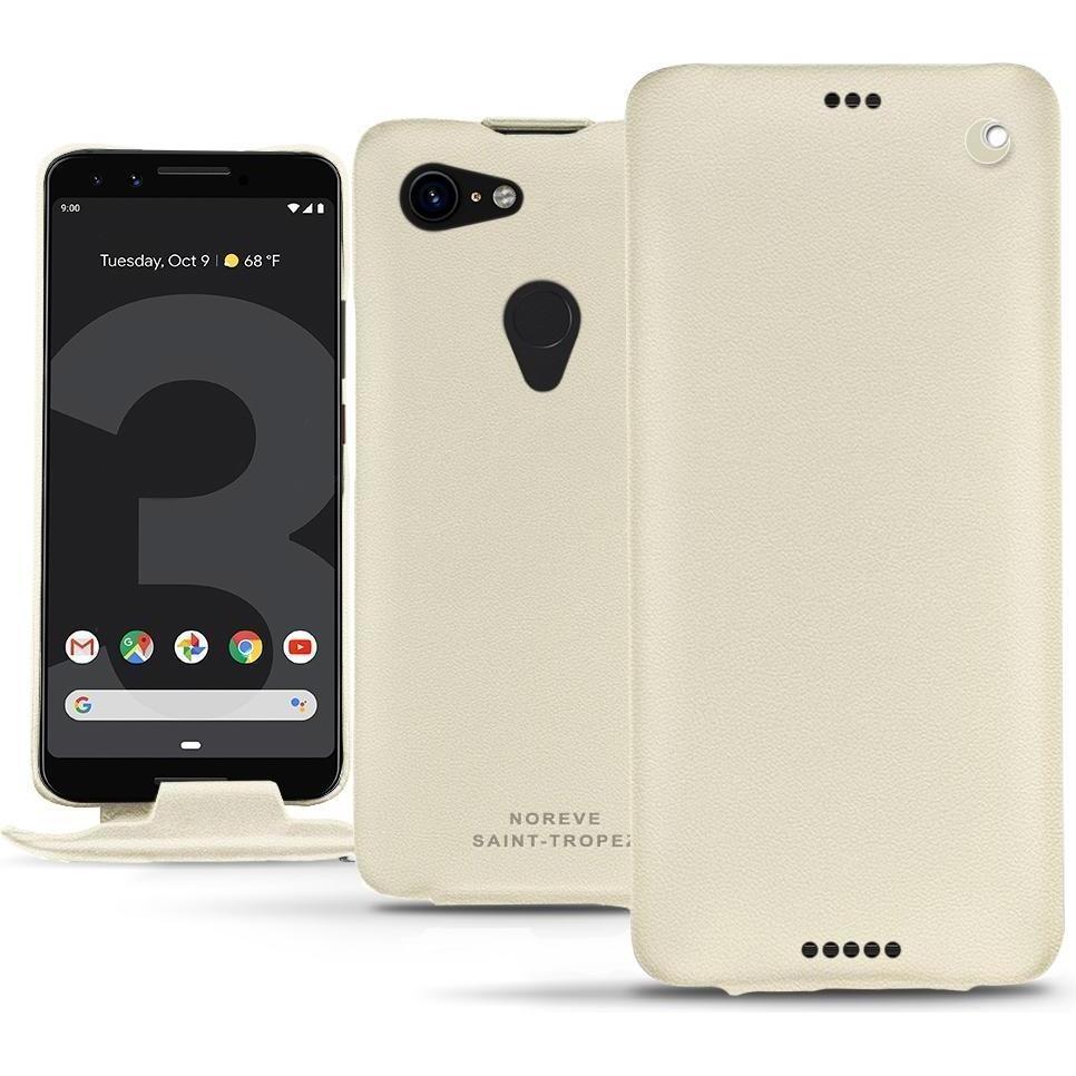 Noreve Lederschutzhülle vertikal (Google Pixel 3 XL), Smartphone Hülle, Weiss