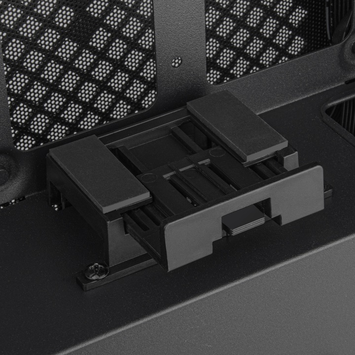 Productafbeelding Silverstone SST-ML12B Milo Slim HTPC Slank & compact Mini-ITX Computerbehuizing (Mini-ITX)