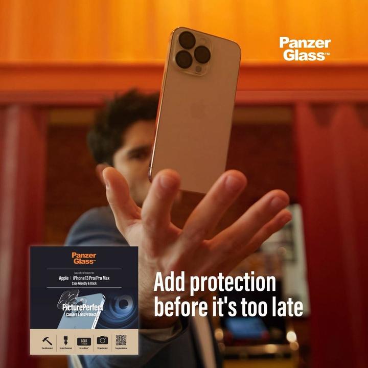 Actual product image PanzerGlass Camera Protector (1 Piece, Apple iPhone 13 Pro Max, Apple iPhone 13 Pro)