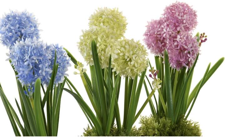 Immagine prodotto DKD Home Decor Dekorationspflanze Schaum Blau Rosa Gelb Polypropylen 15 x 15 x 30 cm (3 Stücke) (30 cm)