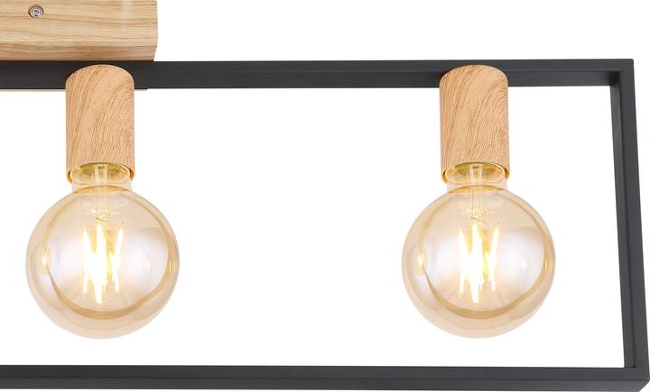 Produktbild Globo Deckenlampe Metall schwarz matt, 4xE27, 15479-4D (E27)