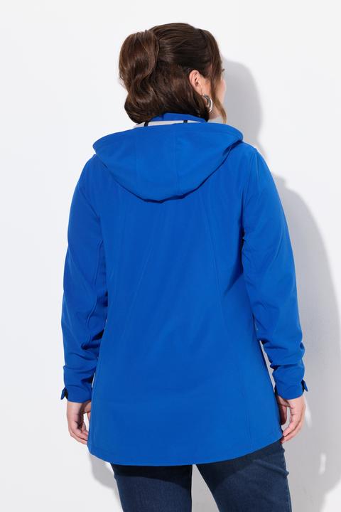 Image du produit Ulla Popken Veste technique HYPRAR à capuche, tissu Softshell déperlant, coupe évasée (46, 48)