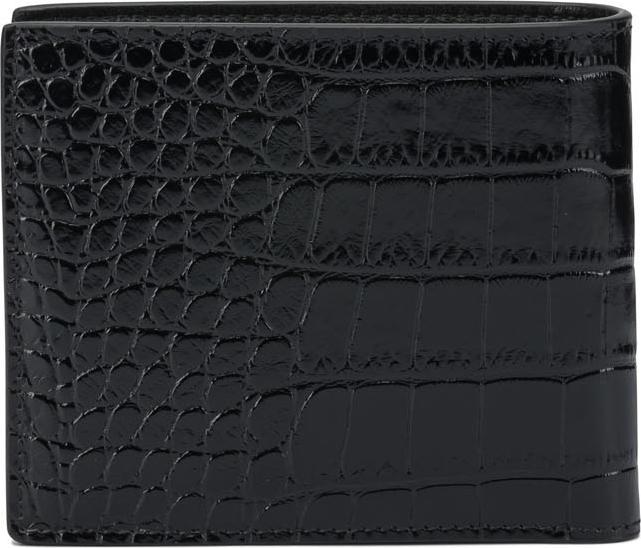 Actual product image Tom Ford Crocodile print leather wallet