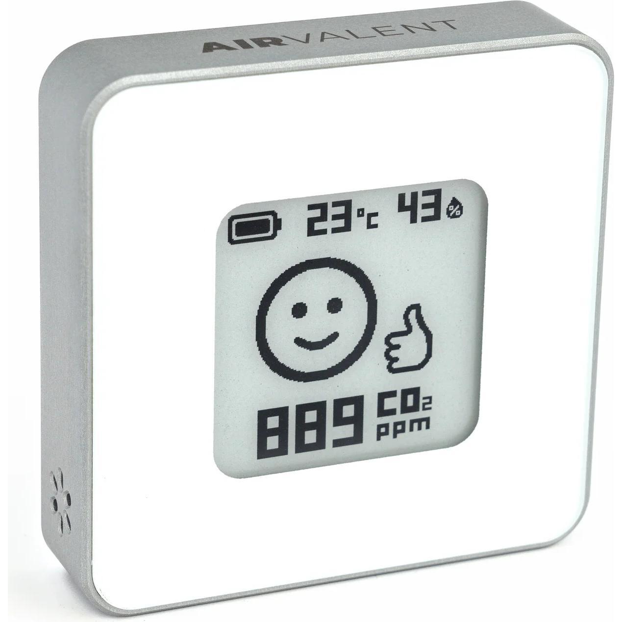 NoName Smart Home Air Quality Sensor/Silv/Cats Airv-Cats, Thermometer + Hygrometer, Silber, Weiss