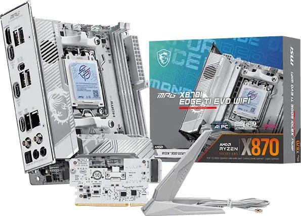Actual product image MSI MPG X870I EDGE Ti Evo Wifi (X870,AM5,ATX,DDR5) (AM5, AMD X870, Mini-ITX)