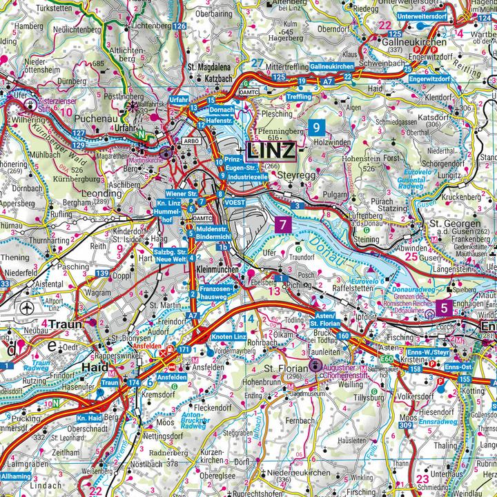 Actual product image Upper Austria, road and leisure centre