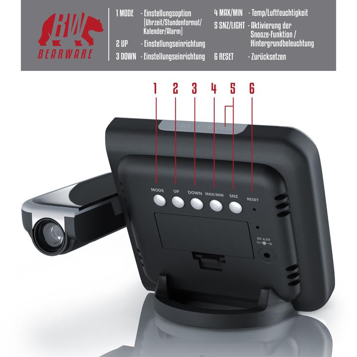 Produktbild Bearware Wetterstation mit Projektion